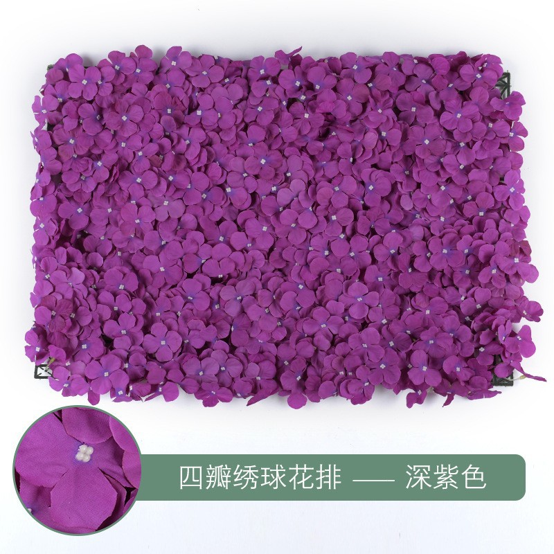 Muro de Flores de Hortensia para Decoración de Bodas, Arreglo Floral, Fondo de Pantalla, Alfombra de Pared, Arreglo Floral Artificial, Muro de Flores Famoso en Internet, Decoración de Bodas al por Mayor