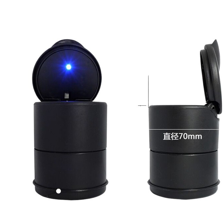 Cenicero de coche colección de suministros de coche multifuncional para hombres tecnología negra creativa de las mujeres Cenicero gris con tapa anti-vuelo