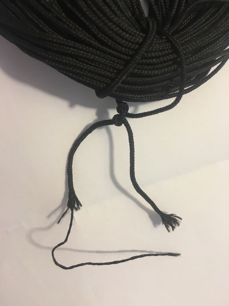 1.5-2MM拉链绳百叶窗拉绳涤纶线包芯尼龙耐劳实心绳窗帘拉绳90米