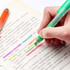 彩色熒光筆日本Pentel派通SXS15按動可替換芯斜頭學習文具標記筆