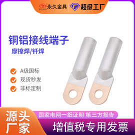 铜铝过渡接线端子DTL-10-630  钎焊镀锡铜铝鼻子电缆接头国标