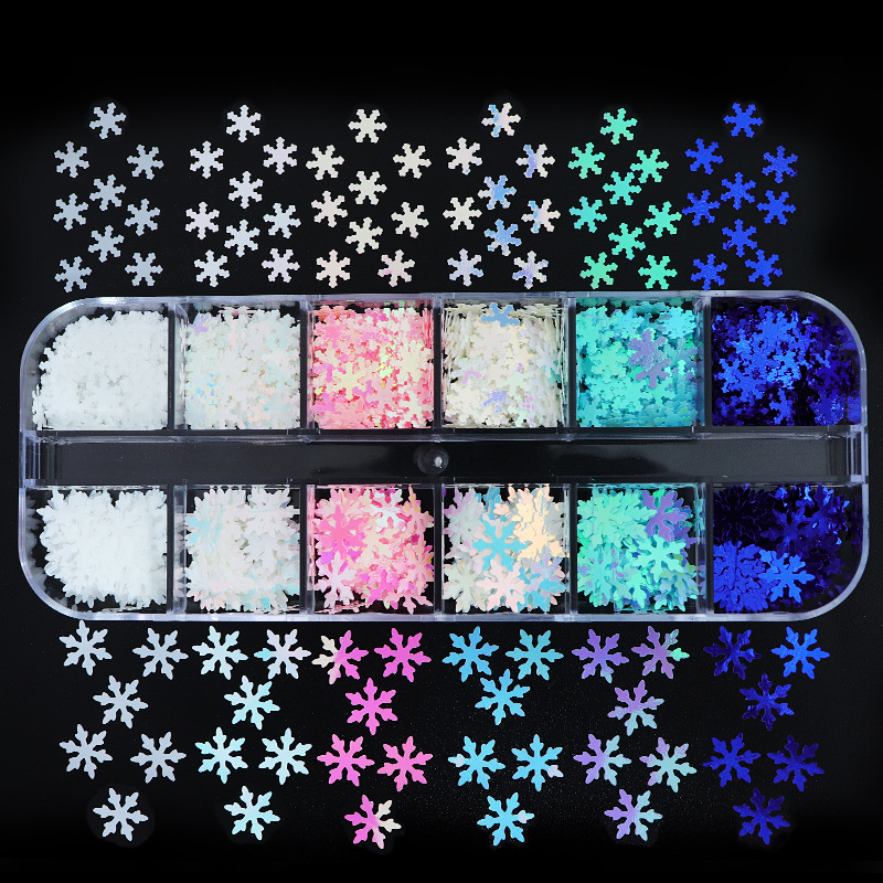 Nail Decoration Accessories Nail Supplies Christmas Fashion Snowflake Pet Nail Decoration Accessories