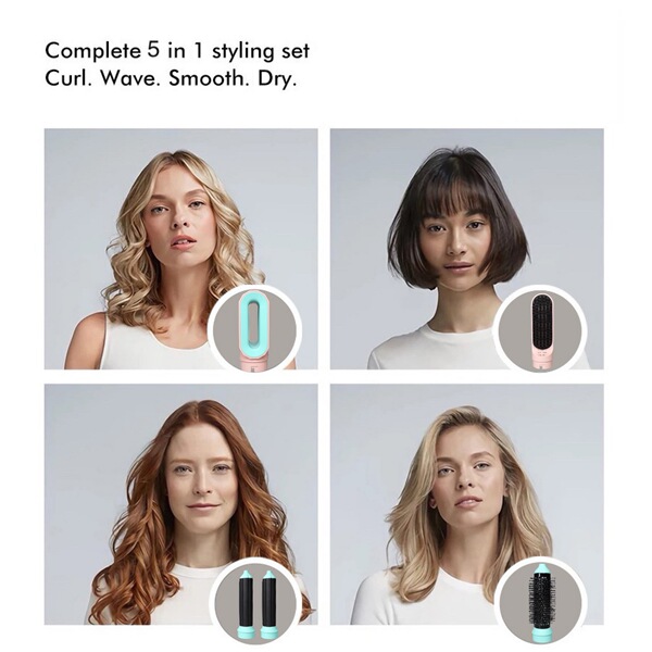 Cross -border five -in -one curly hair hot air combing multi…