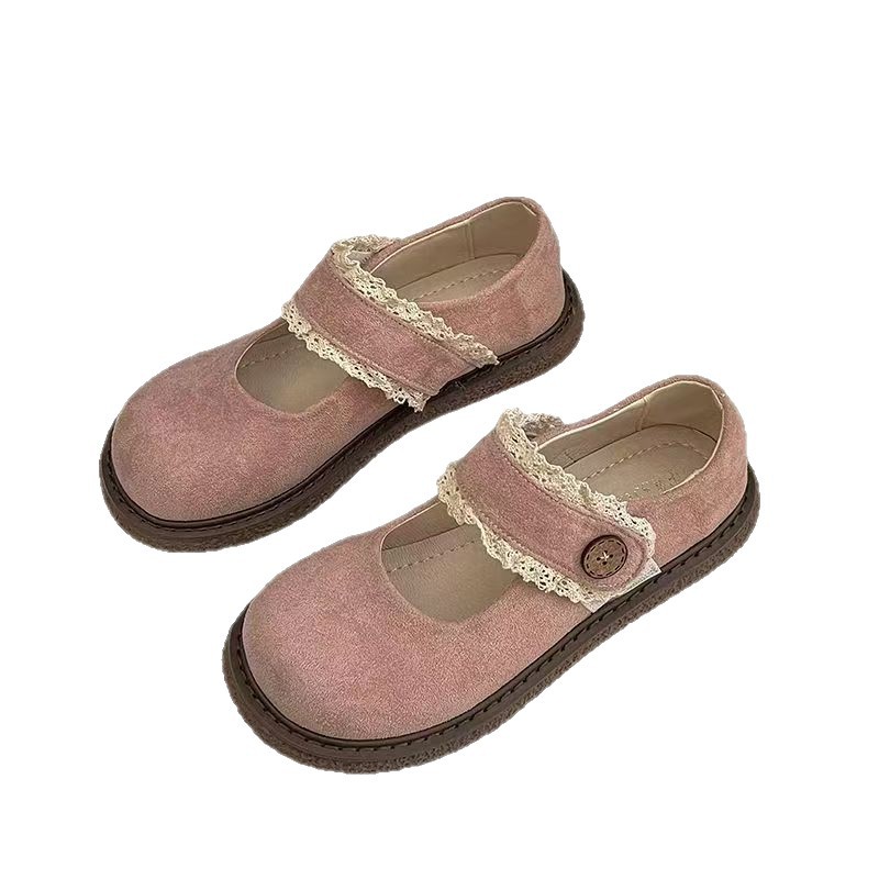College Velcro zapatos para mujeres 2025 otoño nuevo estilo multifuncional aumento de altura suave retro zapatos superficiales