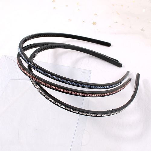 Minimalist black face-friendly anti-slip toothed bangs clip hair tie for women adult plastic hair clip hair accessory