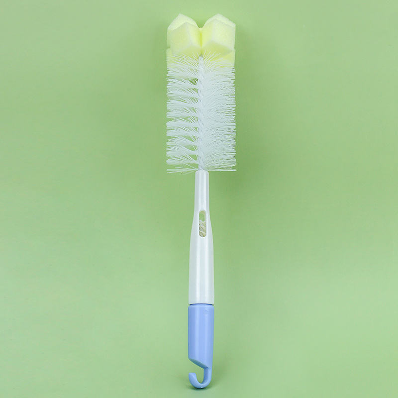 Biberón cepillo de limpieza esponja Copa cepillo pezón cepillo dos en uno traje de cepillo de limpieza sin ángulo muerto cepillo de eliminación de manchas de té