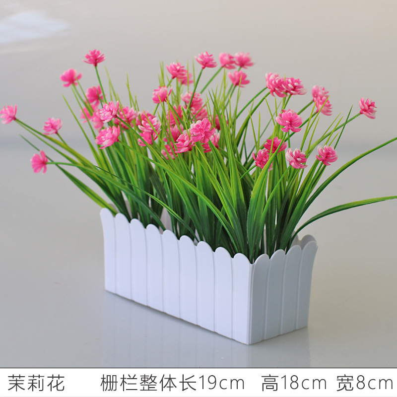 Flor artificial jardín de flores de plástico traje de valla de flores artificiales decoración de la ventana interior y exterior decoración floral decoración de la Mesa maceta flor