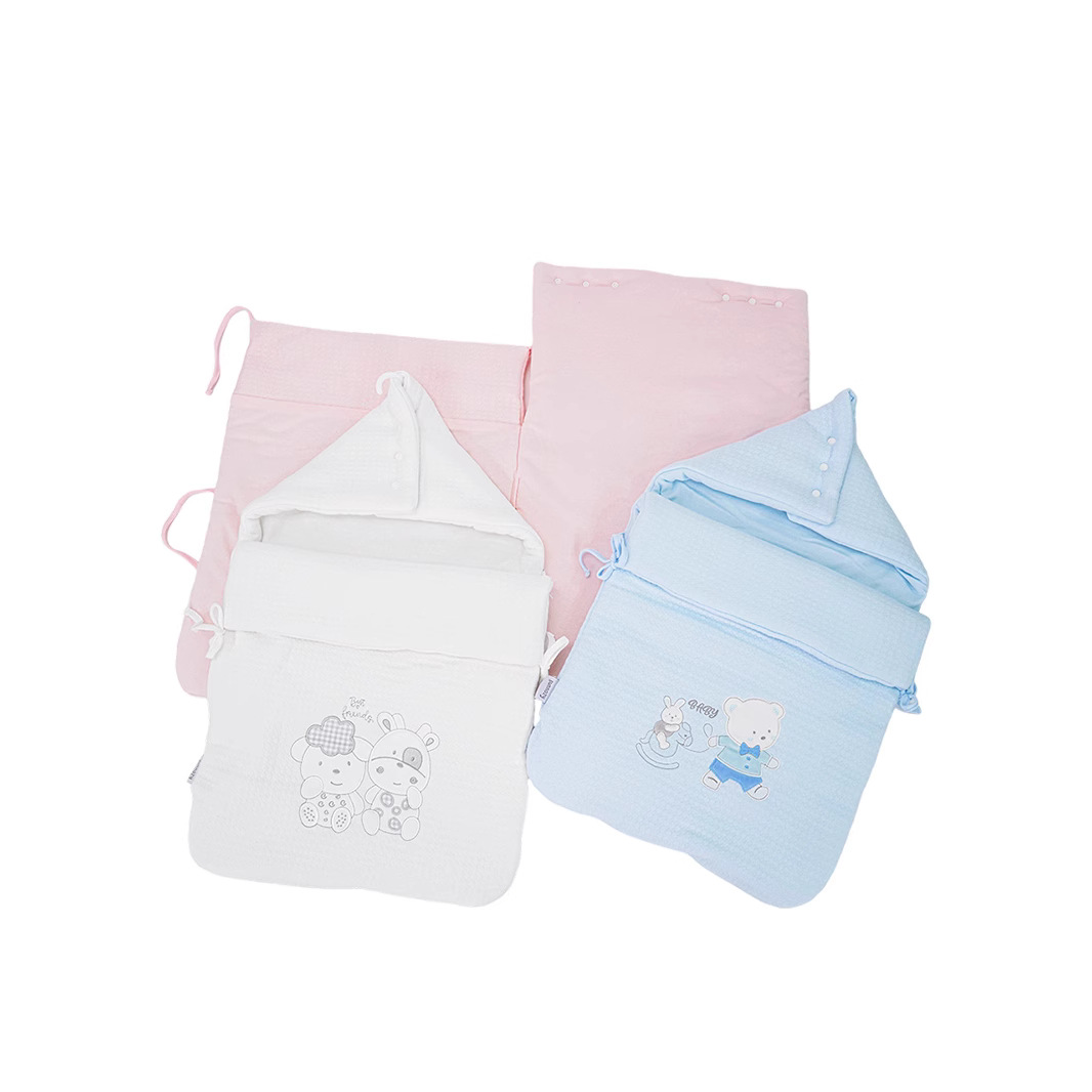Cross-Border Newborn Four-Season Soft Sleeping Bag, Constant Temperature Anti-Jump Artifact, Swaddling Blanket, Anti-Kick Baby Sleeping Bag