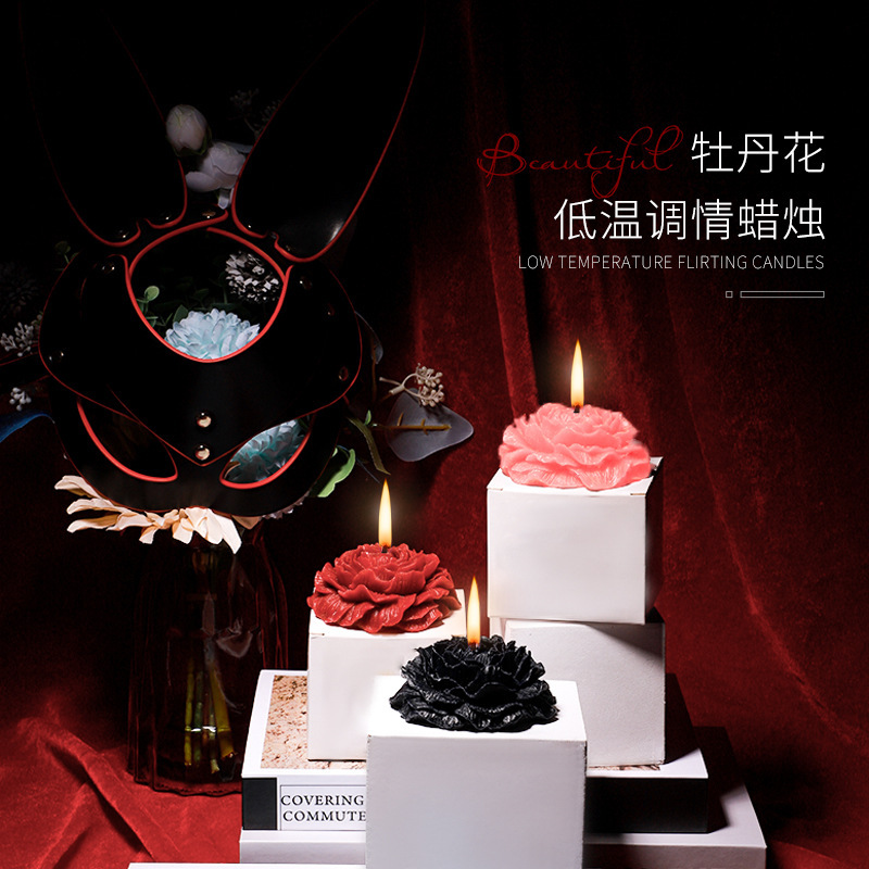 Drip Wax Sm Props Peony Flower Low Temperature Candle Couple Sm Training Fun Candle Alternative Adult Products