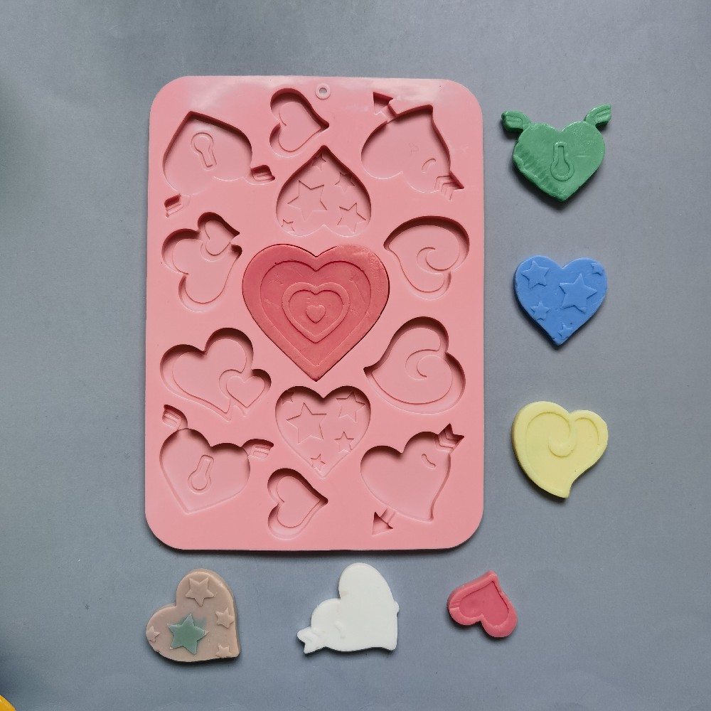 13 incluso más amor 283 molde de silicona pudín molde de postre decoración de pastel de cocina para hornear