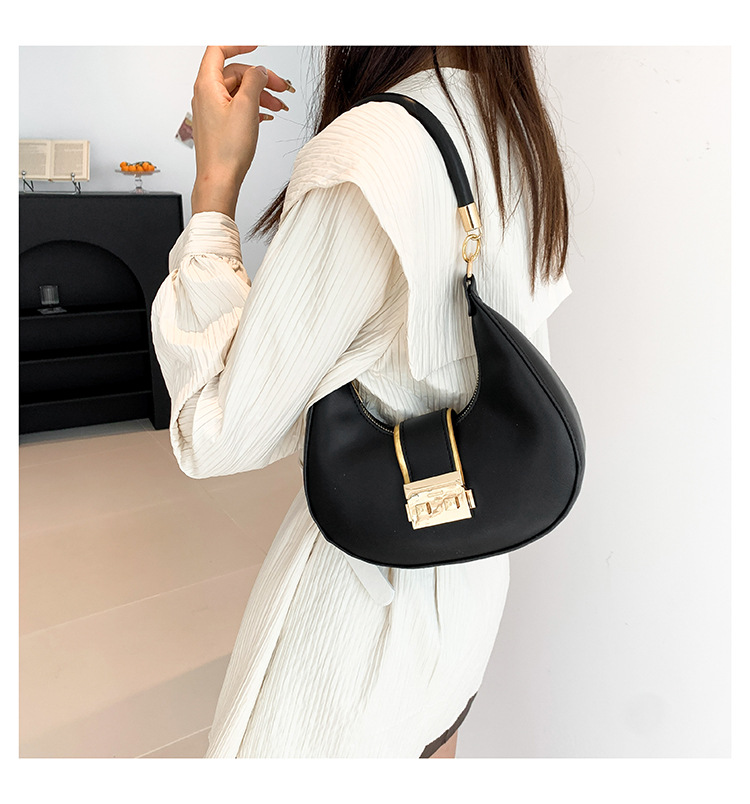 Retro Shoulder Bag For Women Crescent Armpit Bag Candy Colour_voghion.com