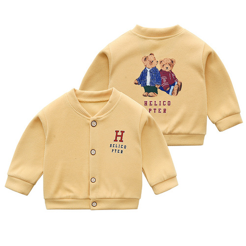 2024 New Children's Baby Sweatshirt Outerwear Spring Autumn Winter Unisex Knit Crew Neck Hoodie Turtleneck Top Underwear