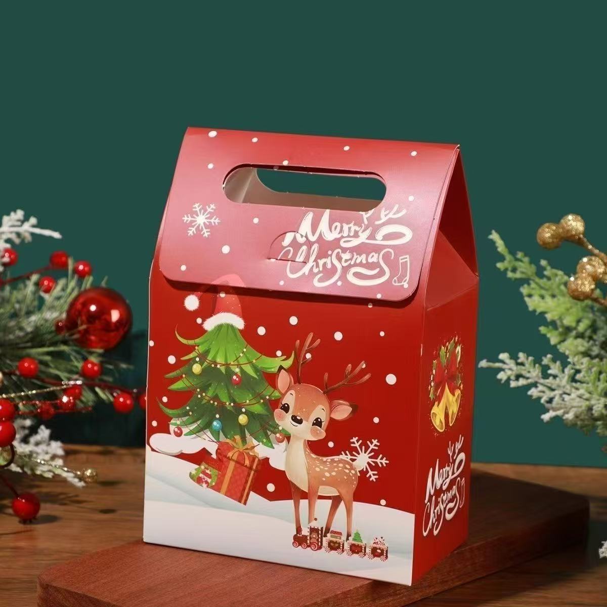 Navidad B; cartón blanco; pequeño 10 * 6 * 15