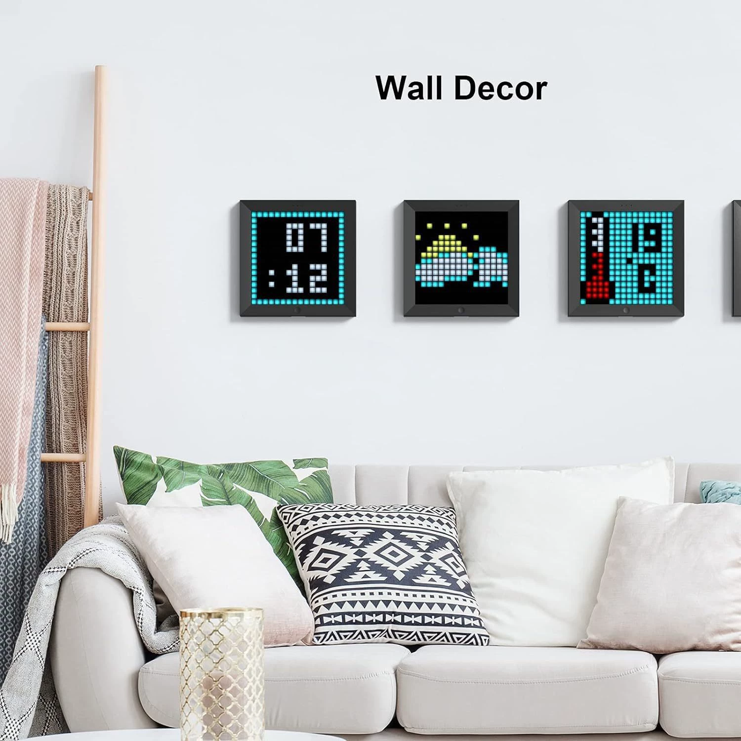 Пиксельный LED‑дисплей Divoom (Bluetooth), DIY настольный и настенный, 16×16/32×32/64×64, USB питание