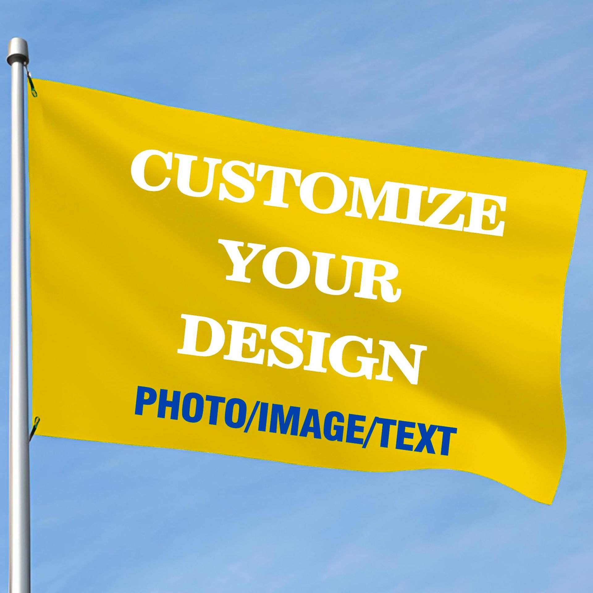 跨境双面旗帜定制100D春亚纺材质尺寸可定数码印旗帜横幅定做厂家