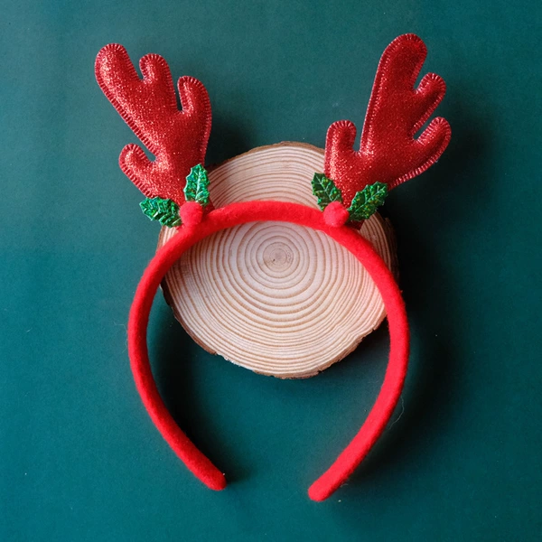 29 red glitter antlers
