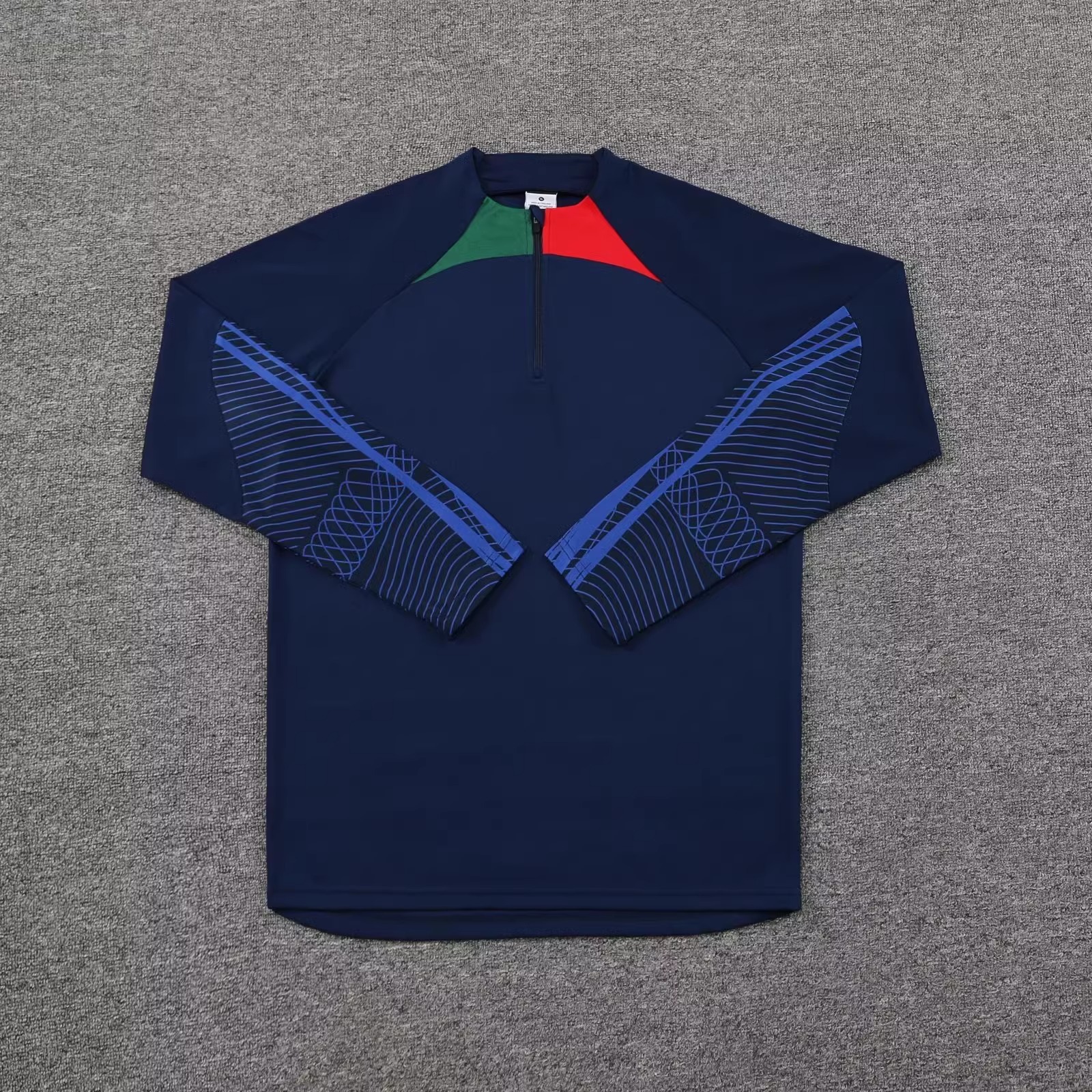 Men's Long Sleeve Soccer Training Jacket - Half Zip Pullover Top For Football, Outdoor Sports, Running, Autumn Winter_voghion.com