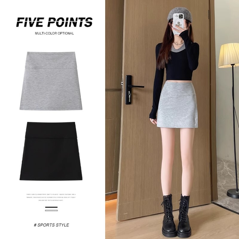 Anti-Exposure A-Line Hip Skirt High-Waist Culottes Safety Pants Women's Slimming Look Spring and Summer Sexy Skirt Sports Short Skirt Anti-Exposure A-Line Hip Skirt High-Waist Culottes Safety Pants Women's Slimming Look Spring and Summer Sexy Skirt Sports Short Skirt