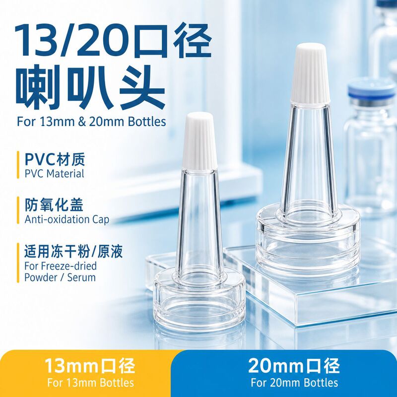 Bayonet-Type Penicillin Bottle with Horn-Shaped Head 13 # 20 # Freeze-Dried Powder Bottle