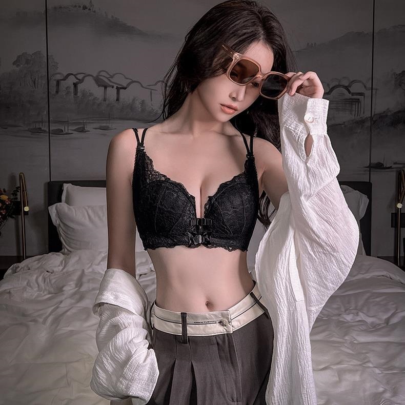 8249 moda caliente sexy V profundo empuja hacia arriba la ropa interior de las mujeres Top soporte ajustable belleza volver sujetador traje