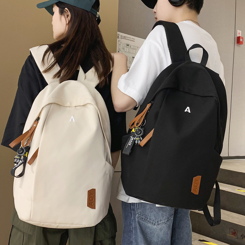 Men's Large-Capacity Backpack Japanese Style Casual Versatile New Travel Backpack Junior High School and High School College Student Bag
