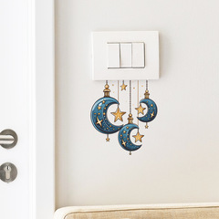 新款KG412外貿中東節日美化裝飾臥室客廳玄關開關貼批發自粘