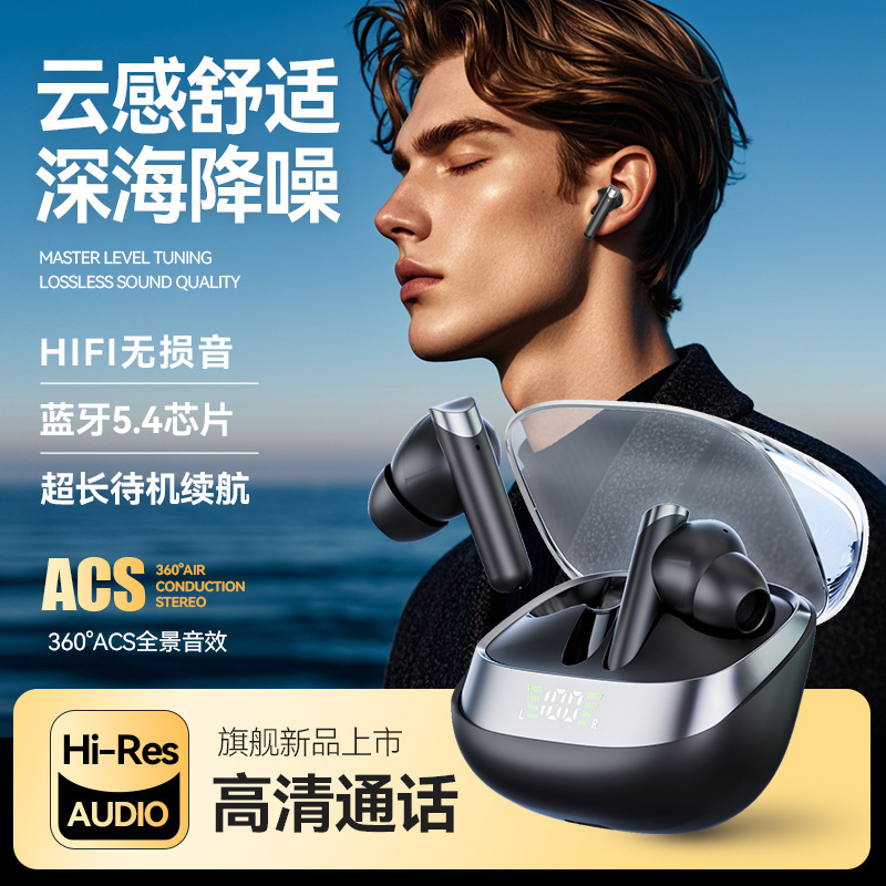 新しい Bluetooth ヘッドセット スペース カプセル 100 同じスタイルのインイヤー超長バッテリー寿命非落下真のワイヤレス Bluetooth ヘッドセット|undefined