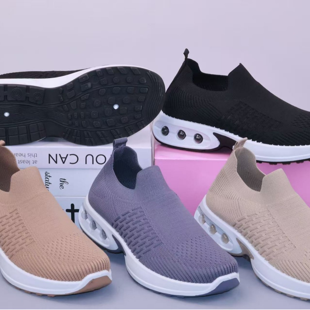 2025老北京春季新款男士运动鞋飞织鞋透气休闲鞋外贸鞋跑量鞋