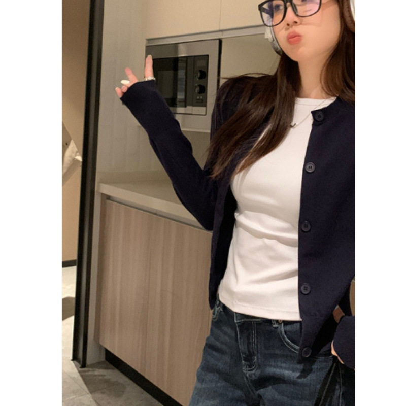 黄色开衫毛衣女外套2025新款秋冬穿搭蝴蝶结刺绣针织外搭春季上衣|undefined