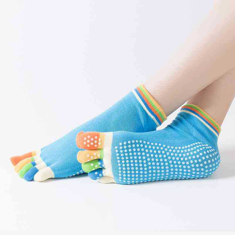 Monochrome dispensing yoga five-finger socks non-slip dance socks tube open toe yoga socks a generation of hair