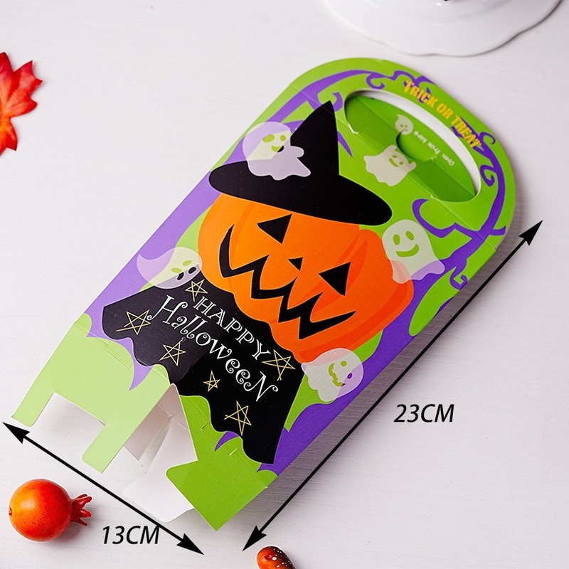越境新型ハロウィンパーティー用手提げカボチャ猫キャンディー箱創意祝日プレゼント包装紙箱|undefined
