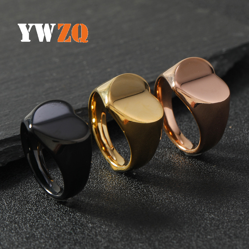 glossy fashionable ring stainless steel