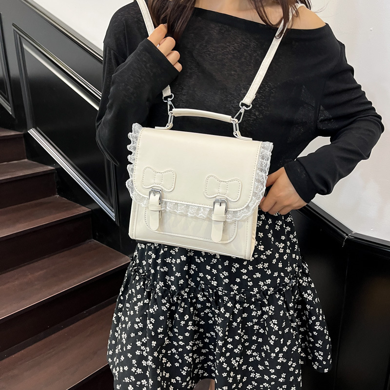 Academy Style Backpack For Women Versatile Small School Bag_voghion.com
