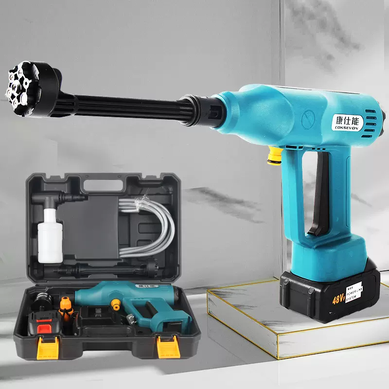 无刷锂电洗车机充电式高压洗车水枪便携式洗车器无线大功率洗车机