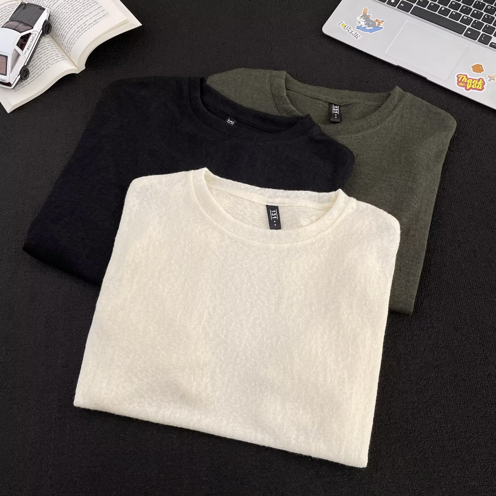 Men's Knitted Jacquard Hoodie Long Sleeved Loose Trendy Pullover_voghion.com
