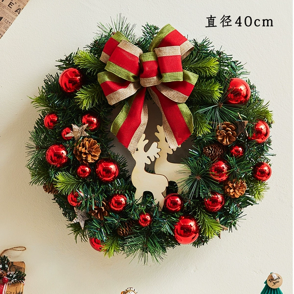 New 40cm double deer garland with hook
