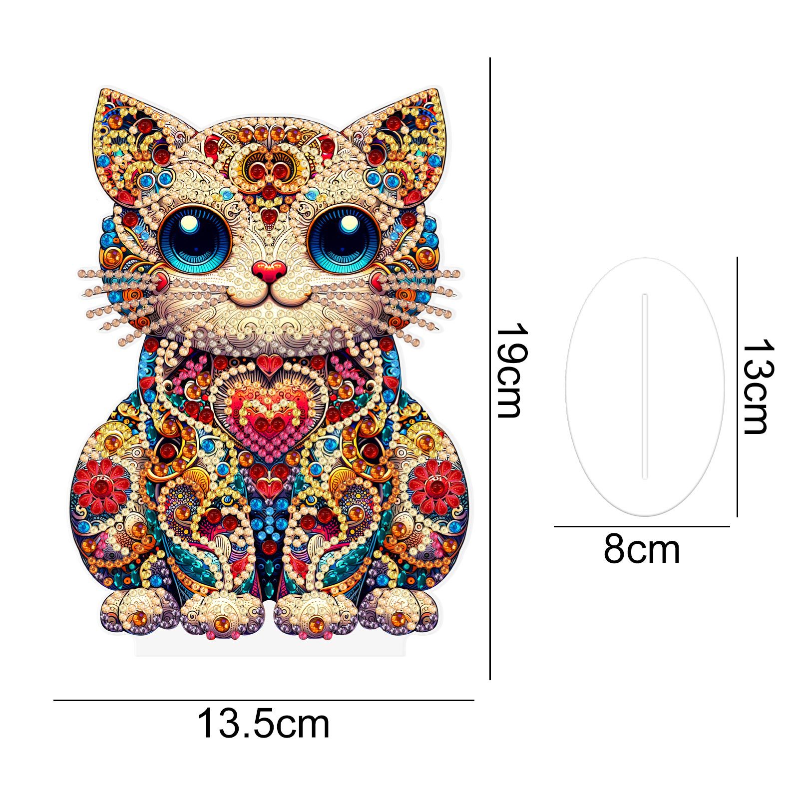 Explosiones transfronterizas de dibujos animados alrededor de dibujos animados adornos de escritorio finos gatos sala de estar decoración fábrica de pintura al por mayor