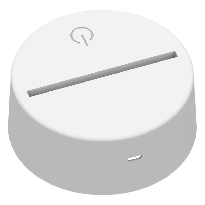 Fuente de fábrica 3D noche luz creativa regalo USB táctil colorido base atmósfera pequeña lámpara de mesa dormitorio lámpara de noche