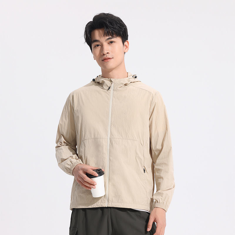 日焼け防止服、高品質マシンバッグ、高弾性、薄くて通気性のあるジャケット、アイスシルク日焼け防止服、アウトドア登山メンズフィッシング服|undefined