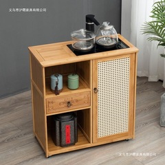 移动茶水柜茶桌边柜泡茶台烧水壶一体茶边柜办公室茶具茶叶置物柜