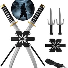 国境を越えた日本の忍者武器セットサムライソード小道具ダーツ古代武器ドレスアップセット映画小道具