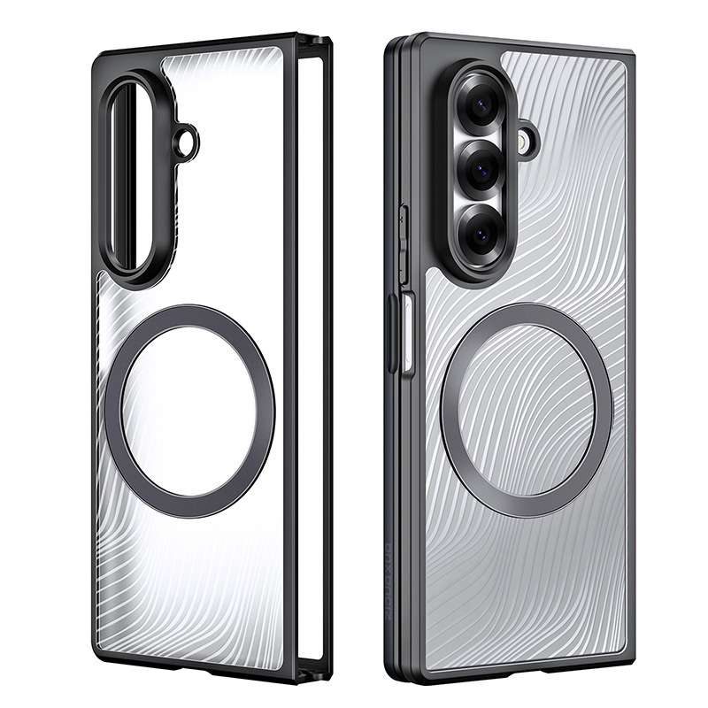 卸売に適したサムスン ZFlip 30% off スタックスクリーン携帯電話ケース ZFold7/6 保護バックシェル透明落下防止ケース|undefined