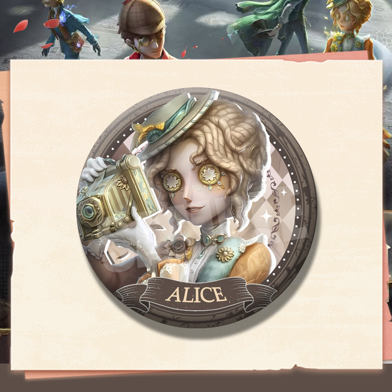 第五人格游戏完美杀青系列摄影师红夫人小说家画家75mm大徽章吧唧|undefined