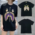 XX161 Black/Purple Shark Mouth Foil Print