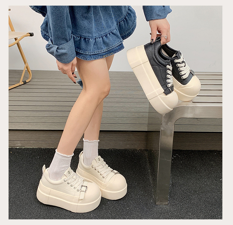 High-end Women's Sneakers With Thick Soles Height Increase, New Spring/autumn Model, Sporty And Casual, Super Popular_vogvips.com