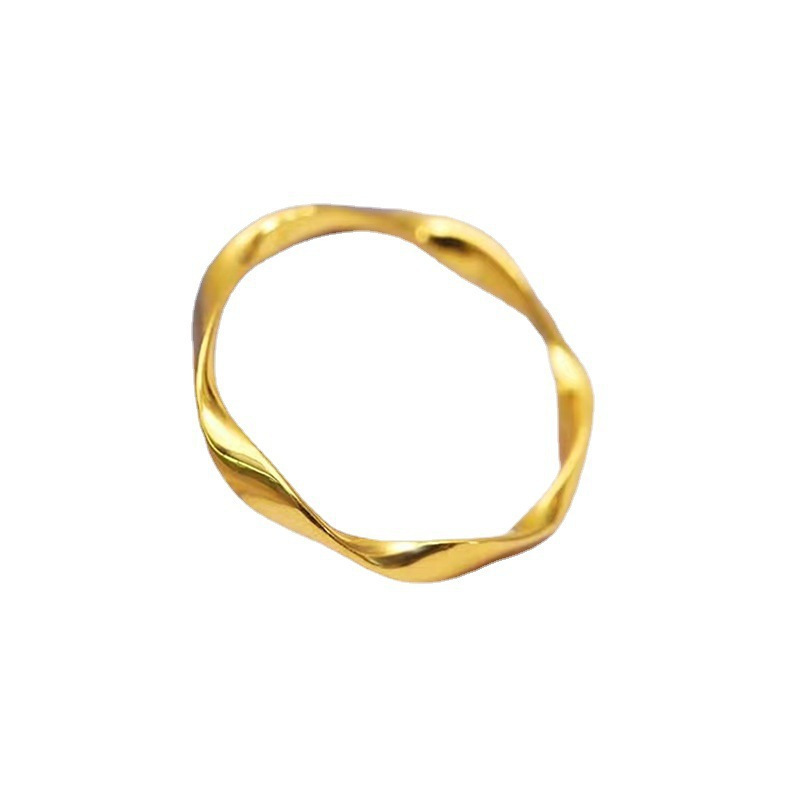 Mobius-Ring, Ring für Damen, trendig, schlicht, Persönlichkeit, hoher Sinn für Zeigefinger, Paarring für Damen, leichtes Luxus-Nischendesign_voghion.com