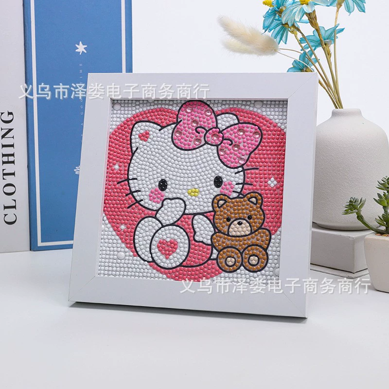 Набор для алмазной вышивки (Sanrio) Пикачу в раме, 17×17 см, комплект для полного стежка DIY