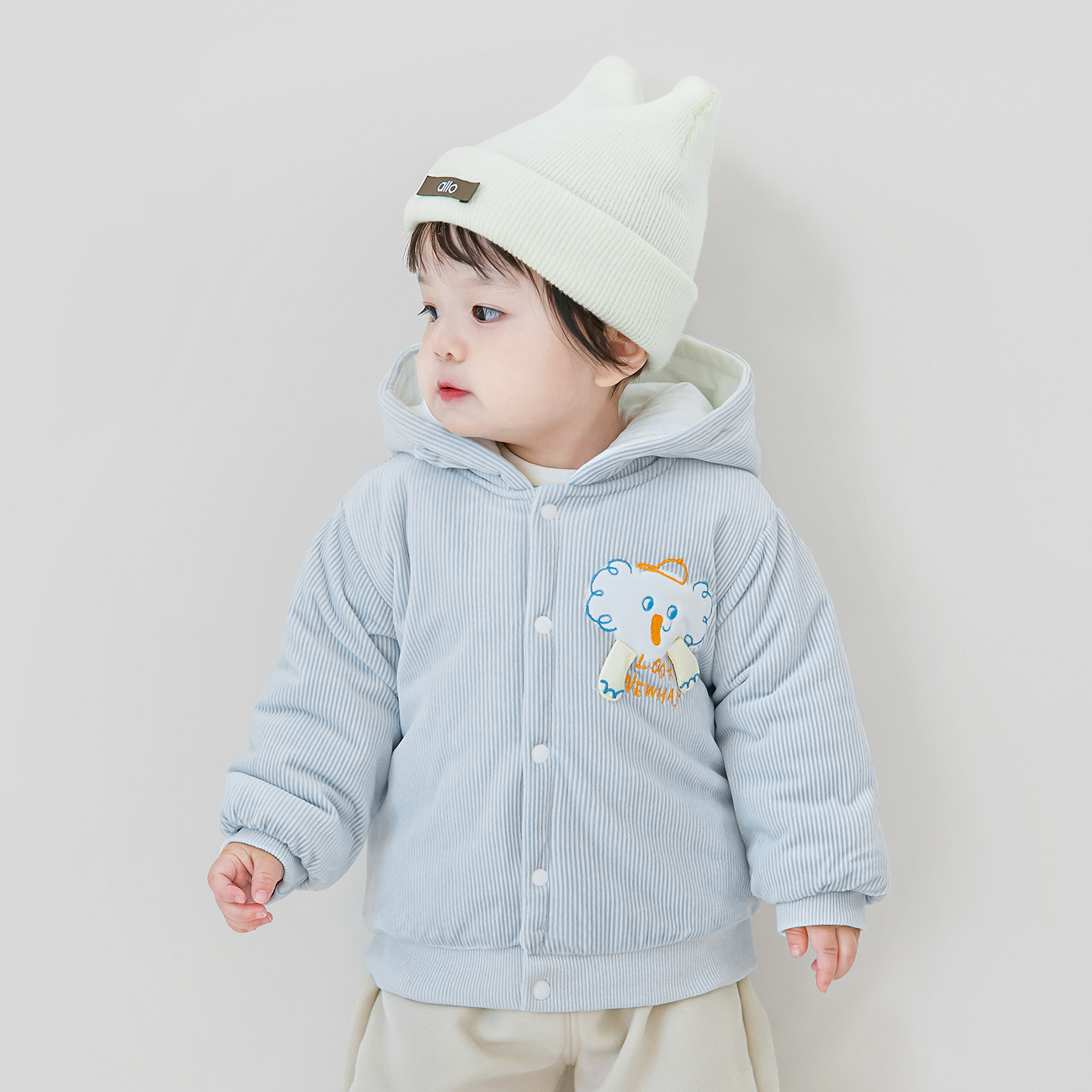 Chaqueta de algodón para bebés otoño y invierno para niños y niñas, ropa de algodón para niños, abrigo de invierno para salir, chaqueta de algodón para bebés