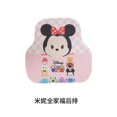 Wire Ring Anti-Dirty Floor Mats Single | Avtomobil döşəmə paspasları - cute-2-back-row-5050cm-standard