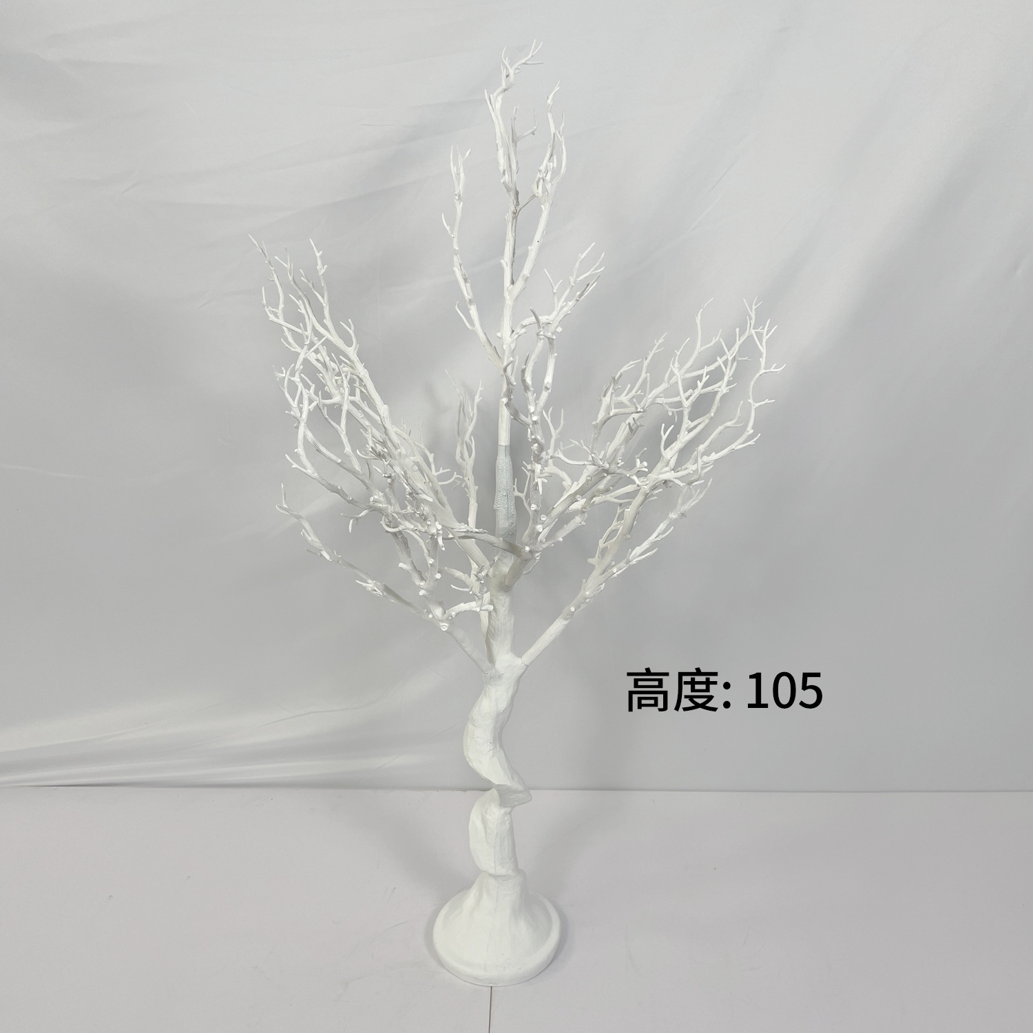 Árbol de simulación blanca de estilo europeo, ramas blancas, desmontaje, simulación, árbol pequeño, simulación europea y americana, decoración navideña, árbol pequeño